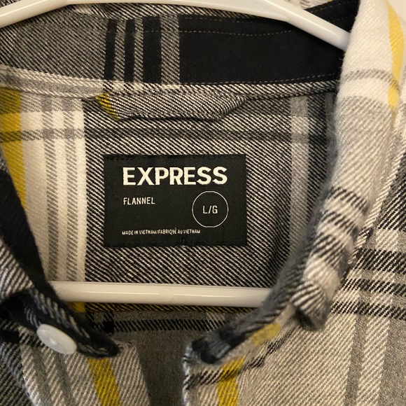 Express long sleeve button down flannel shirt - Picture 2 of 3